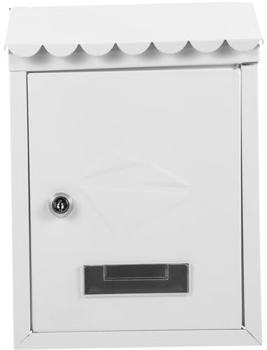 Boîte aux Lettres Murale Vintage en Fer pour Maison, Beige