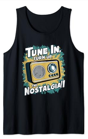 Tune In, Turn Up the Nostalgia with Vintage Radio Tank Top