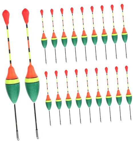 POPETPOP 20pcs Bold Float Fishing Bobbers Outdoor Sea Fishing Floats for Coarse Tackle and Professional Equipment