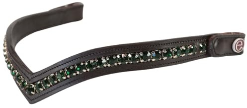 e EQUITYUM Shaped Emerald Stirnband mit Knopf, weiche und strapazierfähige Materialien, bequem und effizient, hochwertige Dekoration, einzigartiger Stil (Braun, Full)