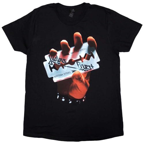 Rock Off officially licensed products Judas Priest British Steel Ladies T Shirt Size M