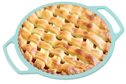 Tortiera in silicone, Tortiera in silicone | Teglia per torta con telaio rinforzato in metallo - Teglia da forno antiaderente per crostata, crostata scanalata con manici per donna e uomo per