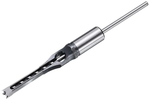 QUARKZMAN Mèche À Trou Carré 8mm(5/16) Acier Rapide Creuse Mortaiseuse Pour Travail Du Bois Menuiserie Machine À Mortaise Tenon