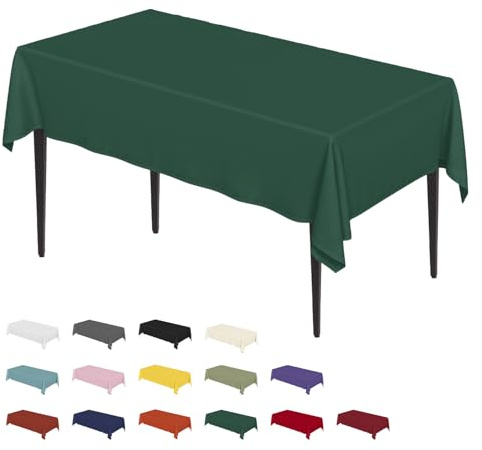 Artoid Mode Grün Fleckschutz Leinenoptik Tischdecke Eckig 140x110 cm, Leinendecke Tischtuch Abwaschbar Tischwäsche Küche Garten Urlaub Party Dekor