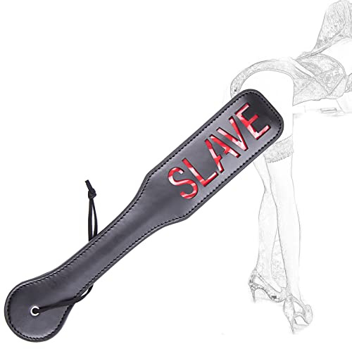 TRQOYTU SM Paddle Flogger Erótico Látigo Bondage Paleta De Azotes De Cuero Con Correa Para La Muñeca Masaje Juego De Roles Fetiche Cosplay Juguete Sexual Para Mujeres Hombres Y Parejas Extremo