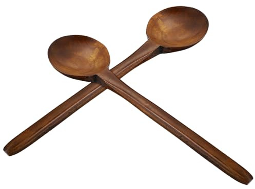 Alipis 2 Piezas Cucharas Soperas De Madera Cucharón Asiático Para Cocinar Gachas De Ramen Japonesas Cucharas De Madera Para Mezclar Remover y Comer Utensilios De Cocina Mango
