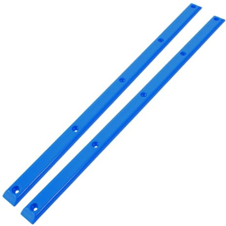 PENIKOKO Protezioni per Skateboard 2 Pezzi in Plastica Blu Binari Protettivi per Costole Longboard Accessori per Skateboard per Uso Domestico e Protezione Ponte