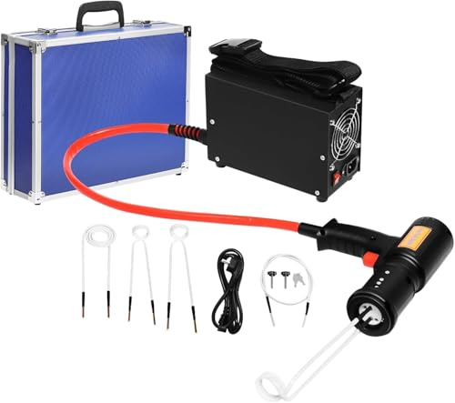 Riscaldatore magnetico a induzione da 1500 W, per auto, set di riscaldamento a induzione, 4 bobine riscaldanti fino a 750 °C, strumento a induzione per allentare bulloni arrugginiti e dadi