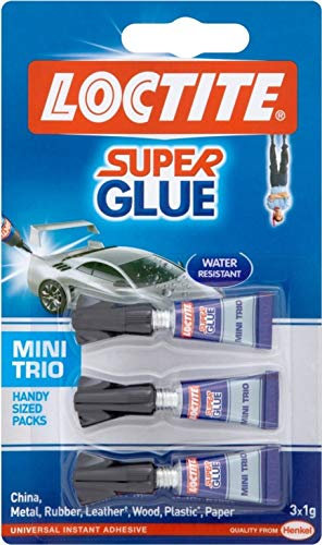 Loctite 1623820 SuperGlue Mini Trio, 1 g - Pack of 3 (6)