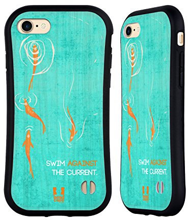 Head Case Designs Baignade Empreintes de Bloc de Bois Coque Hybride Compatible avec Apple iPhone 7/8 / SE 2020 & 2022