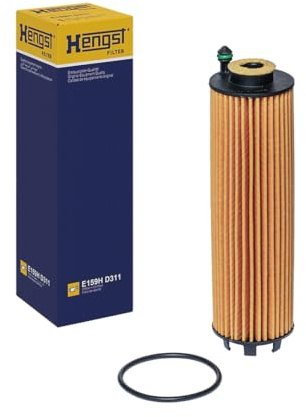 HENGST - Ölfilter E159H D311 - Öl-Filtereinsatz für KFZ | Hochwertiger Motorölfilter für KFZ mit Otto- oder Dieselmotor - Robuster Ölfilter mit hoher Schmutzaufnahmefähigkeit