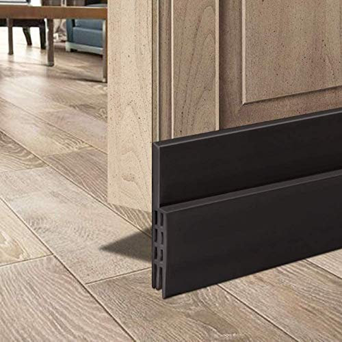 SXYHKJ Bas de Porte Anti Bruit Bande d'Etanchéité en Silicone 5x100cm Adhésif Imperméable à l'Eau Isolement du Bruit Triple Limite du Passage d'Air Anti insecte