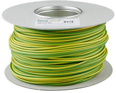 Earth Sleeving 2.0mm Green/Yellow 100m Drum Reel