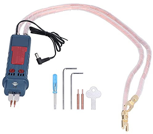 Penna per Saldatura a Punti a Batteria, Saldatrice a Punti Integrata Portatile 4-6V Kit Saldatore a Penna con Interruttore a Grilletto, Installazione su Saldatrice a Punti(U plug)