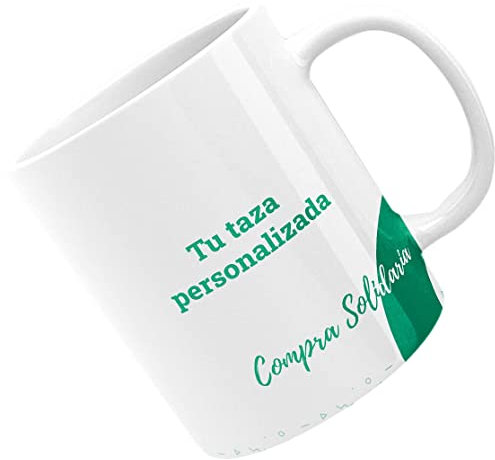 Taza Personalizada con Foto y Texto | Diseño con Hasta 3 Fotos | Taza de Colores para Regalo Original | Compra Solidaria