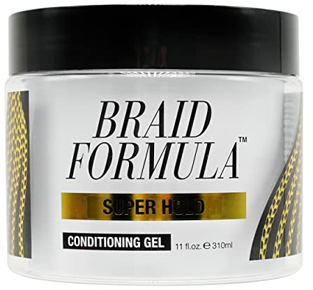 EBIN NEW YORK Braid Formula Conditioning Gel, Super Hold, 11 Oz | Great for Braiding, Twisting, Edges, No Residue, No Flaking, Strong Hold, High Shine, Smoothing with Clean, No Build-up