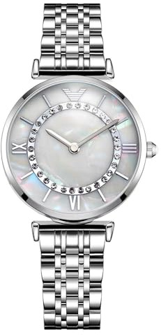 CIVO Armbanduhr Damen Silber Wasserdicht: Vintage Klein Analog Damenuhr Edelstahl - Klassiker Geburtstagsgeschenk für Frauen