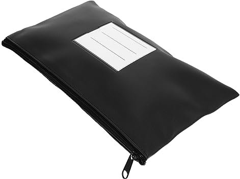 MAGICLULU Geldbeutel Mit Reißverschluss Aus Pu Leder Und Aluminiumlegierung Kompakter Quittungs Und Bargeldbeutel Sicherer Geldsack Für Damen Geeignet Für Reisen Und Einkaufen