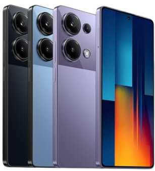 Xiaomi Poco M6 Pro Téléphone Portable 120 Hz avec écran AMOLED 6,67', Smartphone 8 + 256 Go avec processeur Helio G99-Ultra et Triple caméra AI 64 MP, Batterie 5000 mAh, Charge Turbo 67 W, Version