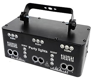 Luci Da Palcoscenico, 21 occhi RGB DJ Disco Light Beam Projector DMX Remote Strobe Stage Black Light Effect Xmas Club Party Holiday Halloween Riflettori Luminosi Per Feste