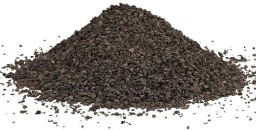 vidaXL Basalt Kies, Aquariumkies mit reichen Spurenelemente, Natürlicher feiner Dekosand für Aquarium Garten, Zierkies Basaltsplitt, Schwarz 25 kg 1-3mm