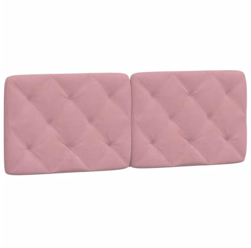 vidaXL Kopfteil-Kissen Rosa 140 cm Samt