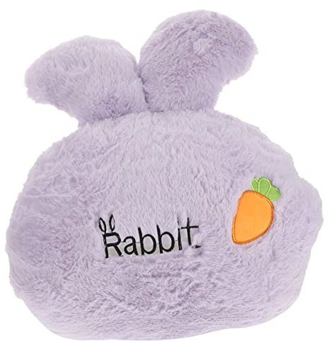 Vaguelly Handwärmer Kaninchen Kissen Plüschtier Cartoon Dekoration Sofadekoration Für Zimmer Winter Mädchen Violett