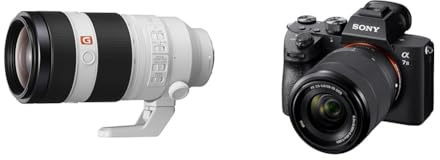 Sony FE 100-400mm f/4.5-5.6 GM OSS | Vollformat, Super-Teleobjektiv, Zoom Objektiv (SEL100400GM) & Alpha 7 III | Spiegellose Vollformat-Kamera mit 28-70 mm f/3.5-5.6 Zoom-Objektiv