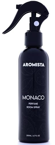 AROMISTA Monaco Lemon Vanilla Room Spray 200ml Air Freshener Linen Mist Luxury Perfume Car Cologne Fragrance Spray Home Scent