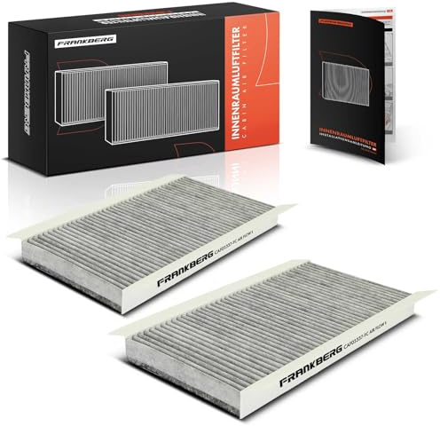 Frankberg 2x Innenraumfilter Pollenfilter mit Aktivkohle Replace# LAK117 | Kompatibel mit BLS Croma 194 Combo Corsa C X01 Signum Z03 Tigra Twintop X04 Vectra C Z02 9-3 YS3F