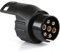 AUTOZOCO Adaptador de Enchufe de Remolque de 7 a 13 Pines, Conversor Conector de 7 a 13 Pines, Conector para Remolque, Adaptador de Luces de Caravana, 7 a 13 Pines, Impermeable