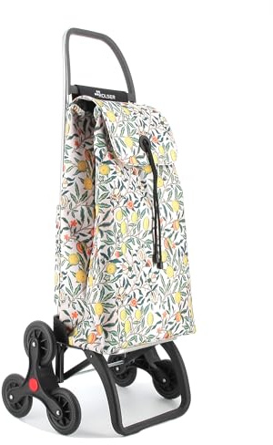 Chariot de Course Rolser I-Max William Morris 6 Roues Monte escaliers - Pomegranate