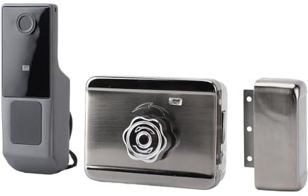 Serratura Smart Port, Serrature Intelligenti per Porta d'ingresso Serratura Intelligente Serratura di Sicurezza Professionale con Appunti di Tecnologia Biometrica a Semiconduttore Impermeabile App