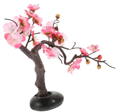 Ipetboom Decoración de Flor Ciruelo Realista para Sashimi y Sushi Adorno Reutilizable para Platos Japoneses Decoración Segura y Saludable para Restaurante