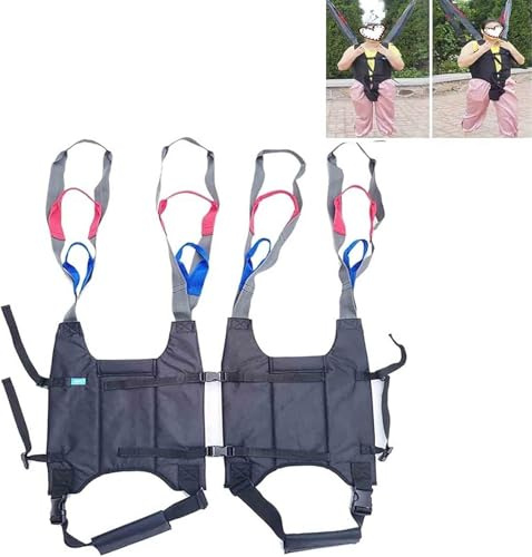 Patient Lift Toileting Sling, Vest Lift Raised Lanyard,Protect Chest and Back Support, Patient Lift Stand Assist Belt Sling Standing Sit to Stand