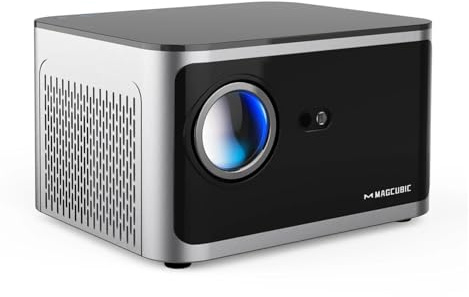 Compatibile con il proiettore HY350 Android 11 4K 1920 * 1080P Wifi6 580ANSI H713 32G Controllo vocale BT5.0 Proiettore Home Cinema(HY350-Black-Upgrated,US Plug)