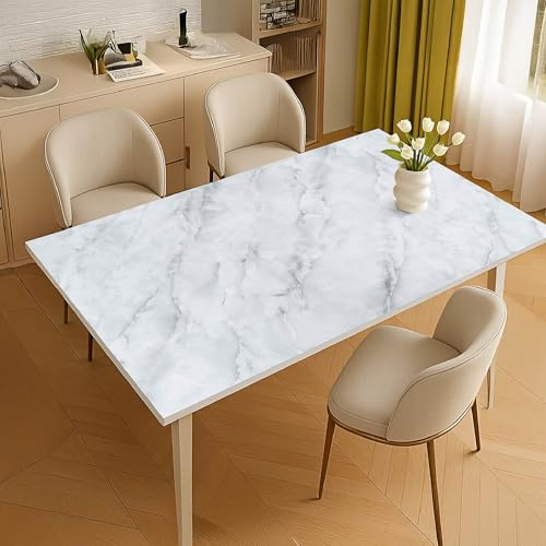 IlGruppone Copritavolo Stampato in PVC Alto 1.2 Mm Pellicola Protettiva Cover Proteggi Tavolo Tovaglia Protezione Mollettone Spesso Antimacchia Urti Olio Graffi Impermeabile - Dis9-100x150Cm