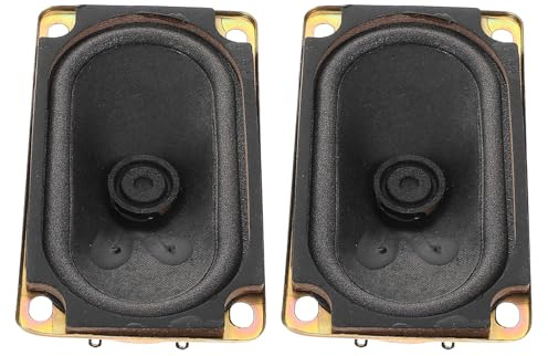 ULDIGI Altoparlanti Rettangolari 2 Pezzi per Tv Lcd, Accessori Audio Alta Sensibilità in Metallo 10w 4r/8r per Impianto Stereo Domestico e Fai da Te
