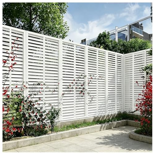 Zfmnoyev Divisorio Decorativo da Giardino in Legno Massello, Grigliato con Rampicanti E Fiori, Pannello di Recinzione Autoportante per Esterni, Ideale per Patio, Balcone(30x180cm)
