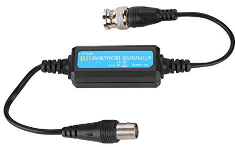 VBESTLIFE coassiale Video Ground Loop Isolator balun BNC Maschio a BNC Femmina per CCTV, Supporta HD-tvi/Cvi/AHD/CVBS