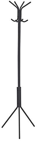 IDIMEX Kleiderständer Garderobenständer Arist Standgarderobe Kleiderstange aus Metall mit 8 Kleiderhaken, grau lackiert