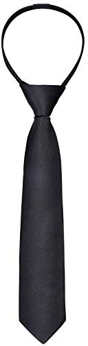 Alizeal Boys Solid Color Vorgebundene 6cm Reißverschluss Skinny Krawatte