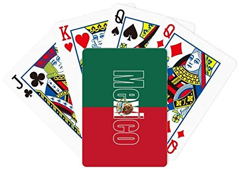 México País Bandera Nombre Póker Jugando Magia Tarjeta Divertida Juego De Mesa