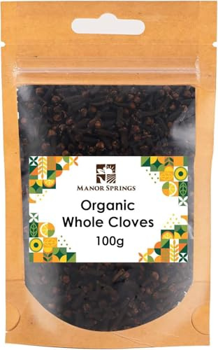 Organic Whole Cloves 100g by Manor Springs Organic