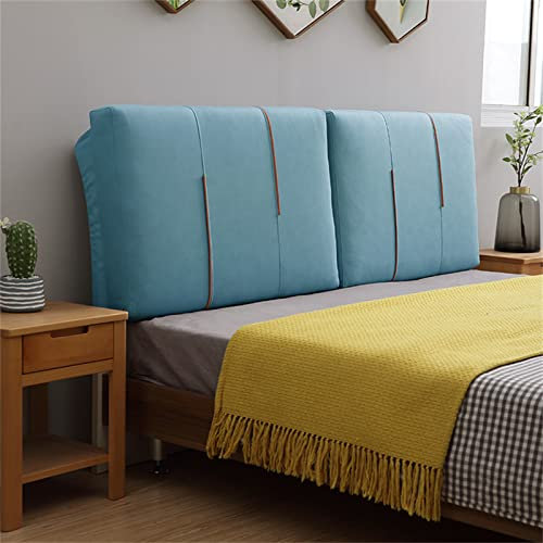Generic Kopfteilkissen, Wandkissen Rückenpolster Keilkissen Stützkissen Nackenrolle, Lendenkissen,Weiche Hülle Für Tagesbett, Etagenbett, Ruhekissen,A,No headboard 70.8/180cm