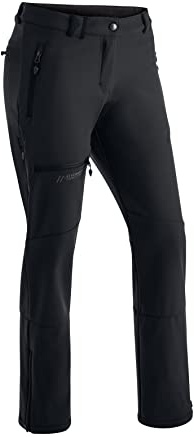 Maier Sports Adakit W för kvinnor, vintervandringsbyxor med fleece inuti, andningsbara och varma softshell-byxor