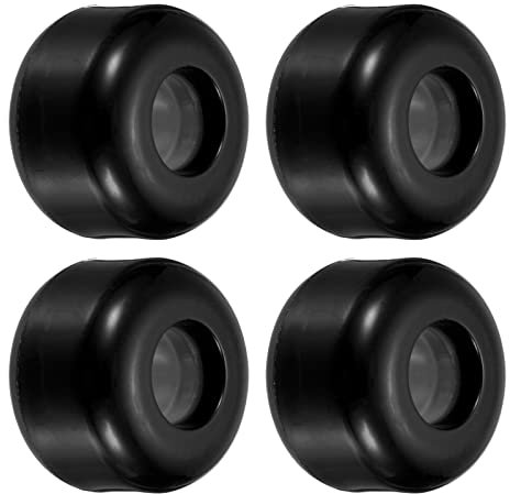 PATIKIL 4 Stück 54mm Longboard Rollen Skateboard Rad Straße Rollen für Skateboards Cruiser Räder Ersatz 85A Schwarz