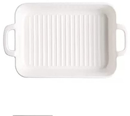 Lasagnera Piatti da forno in ceramica, teglie rettangolari con manici, set di casseruole eleganti teglia for lasagne for cottura al forno, cucina, cena con torte, banchetti Teglie da Forno ( Color : B