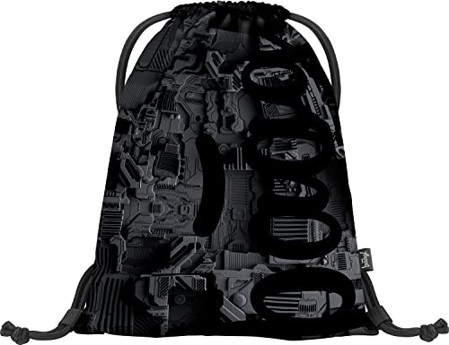 Baagl Turnbeutel für Jungs und Mädchen - Sportbeutel für Junge, Kinder, Teenager - Schule und Sport Schuhbeutel, Sportsack mit Reflektiven Elementen