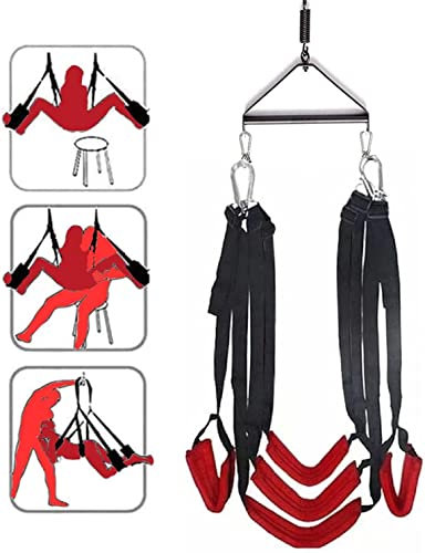 BEBITZ Sex Bondage Kit Restraints Set Ceiling Sex Swing Sexy Straps Toys Bondage & Suspension Bondage Swing 360 Degree Suspension Adult Sex Straps SM Gameplay Tools